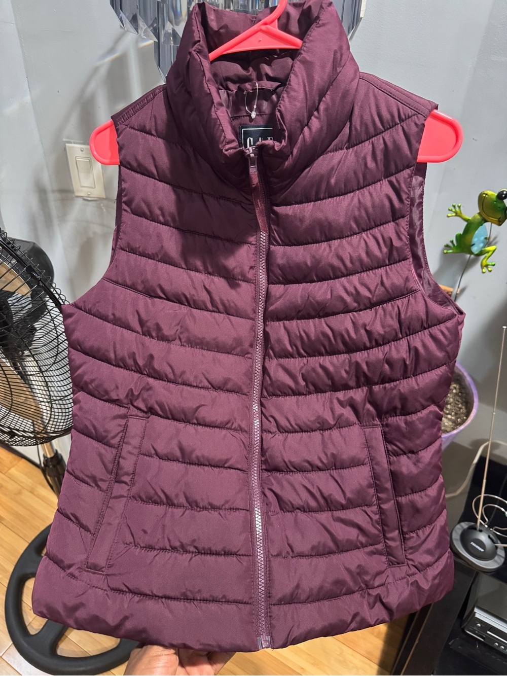GAP Upcycled Puffer Vest - Plum